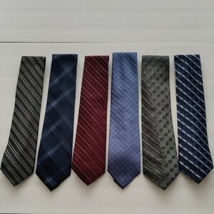 Calvin Klein Men's Tie Collection - Multiple Colors, 6 for the price of 1